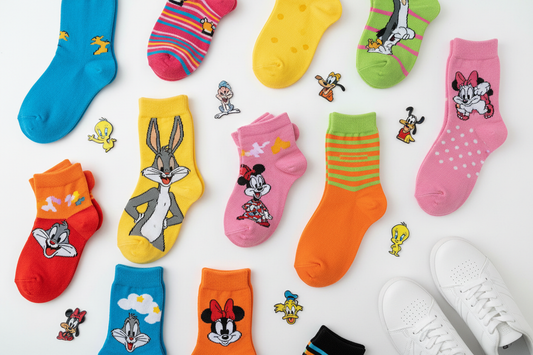 Calcetines divertidos con personajes cartoon Disney y Looney Tunes – Marikuki