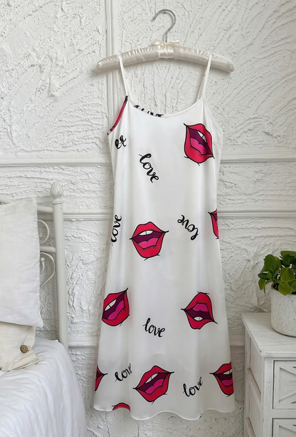 Vestido Lencero "Love & Lips" – El Toque Divertido para tu Verano