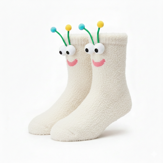 Calcetines divertidos Elmo blanco