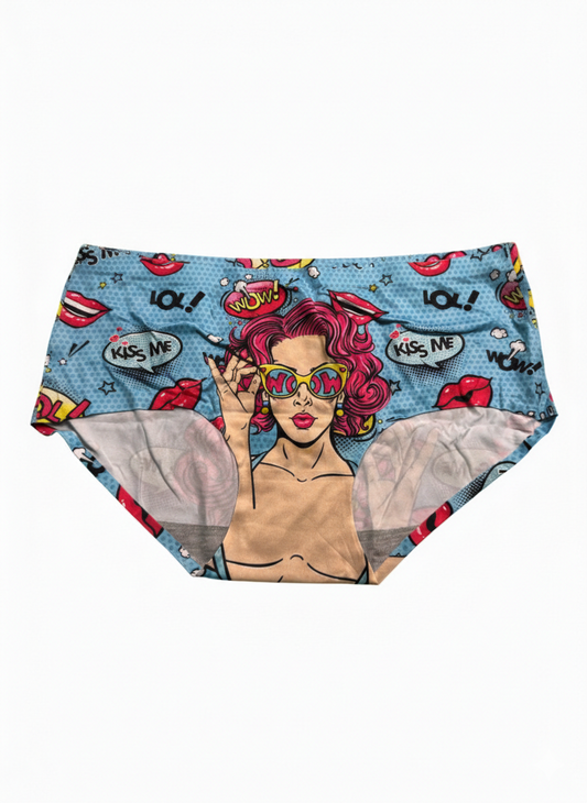 Braguitas divertidas beso boom