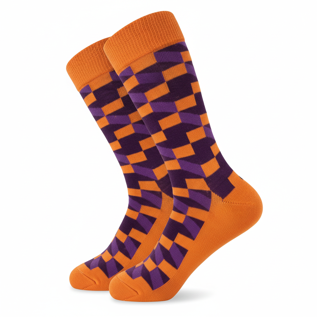 Calcetines divertidos Mosaico Ultravioleta