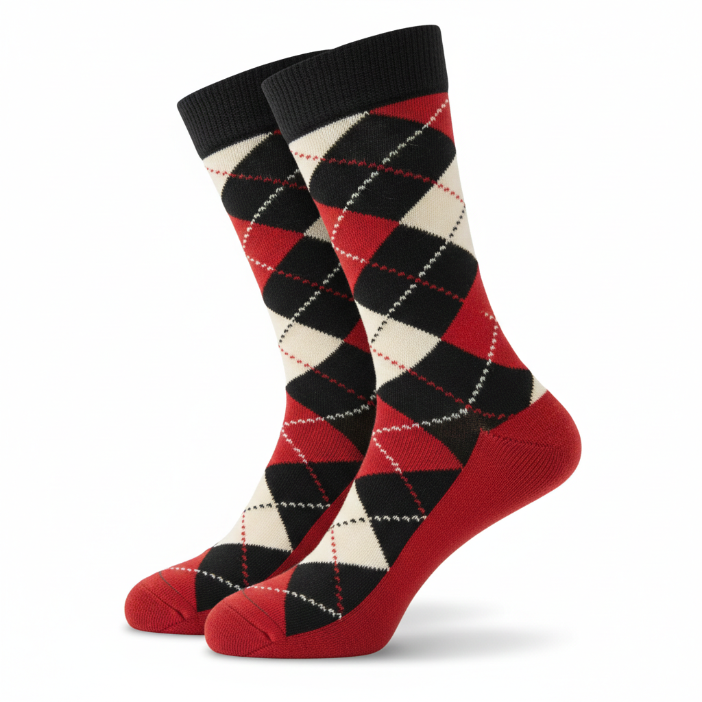 Calcetines divertidos Oxford Red