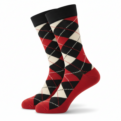 Calcetines divertidos Oxford Red