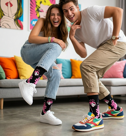 Calcetines divertidos Pantera Rosa: Selfie Edition