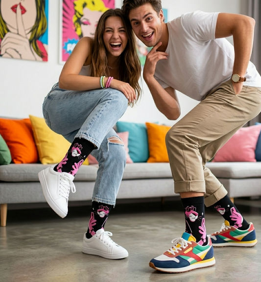 Calcetines divertidos Pantera Rosa: Selfie Edition