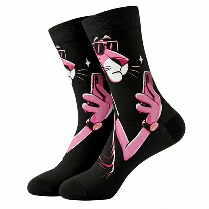 Calcetines divertidos Pantera Rosa: Selfie Edition
